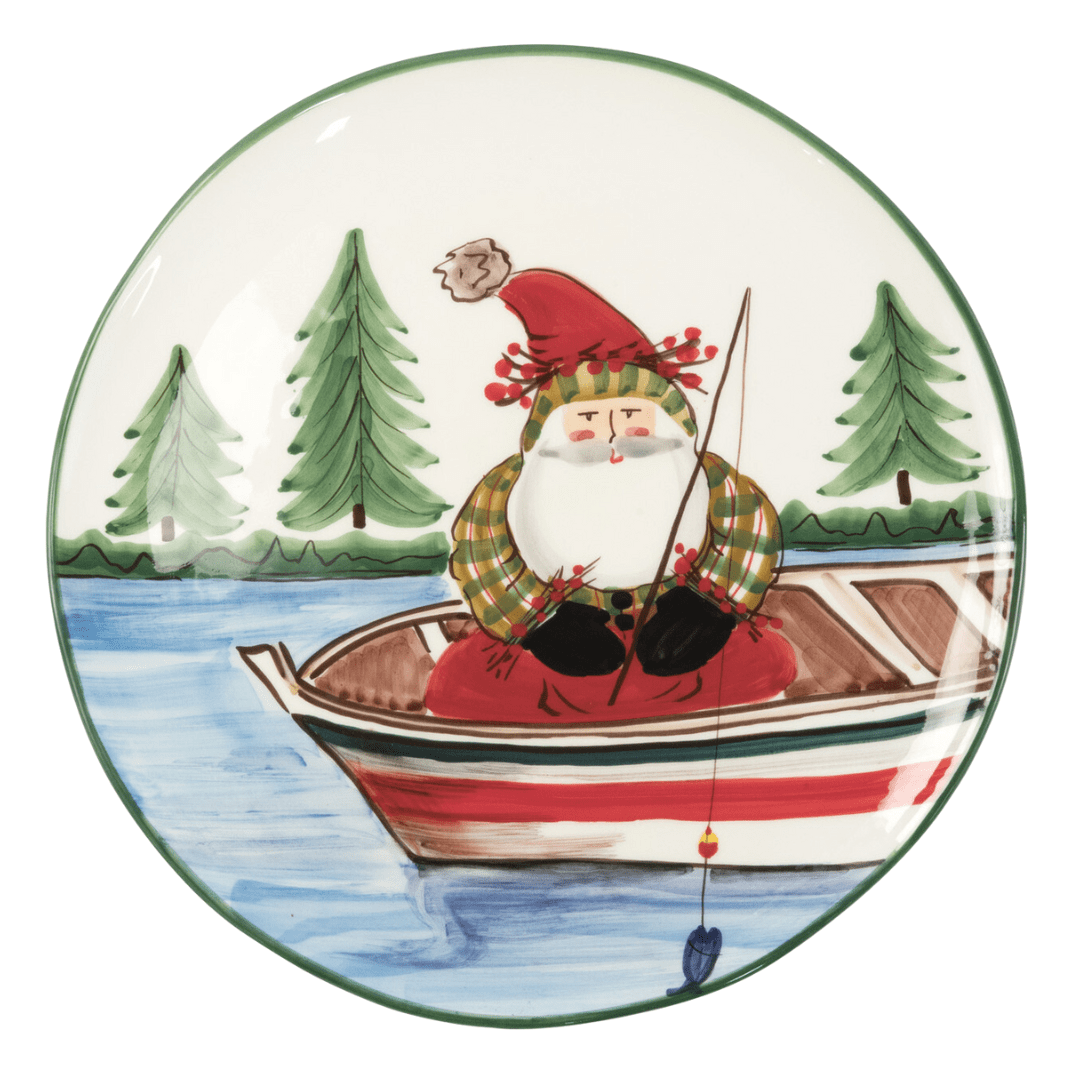 Old St. Nick - Round Fishing Platter