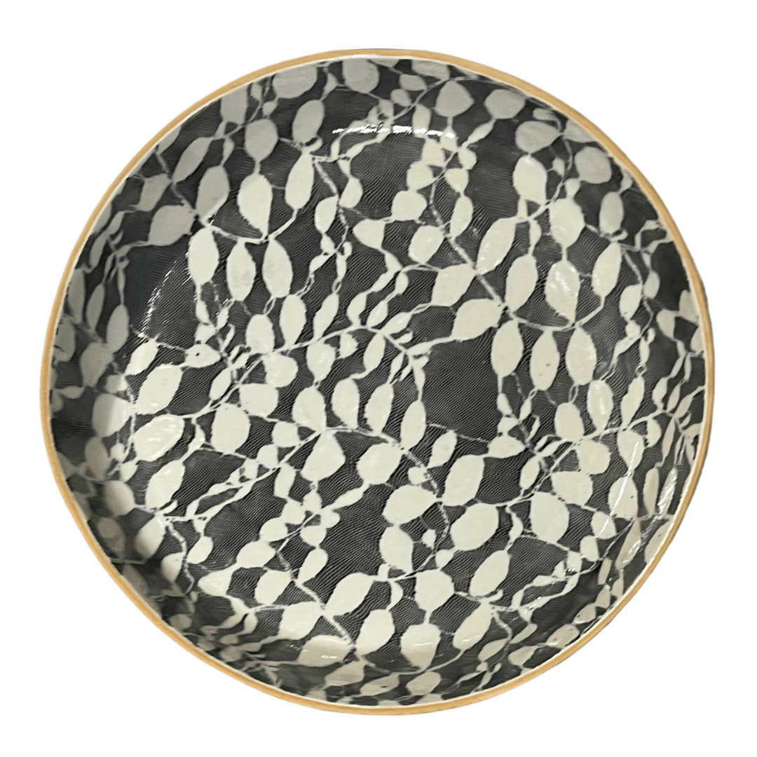 Large Round Cocktail Tray / Aspen Black