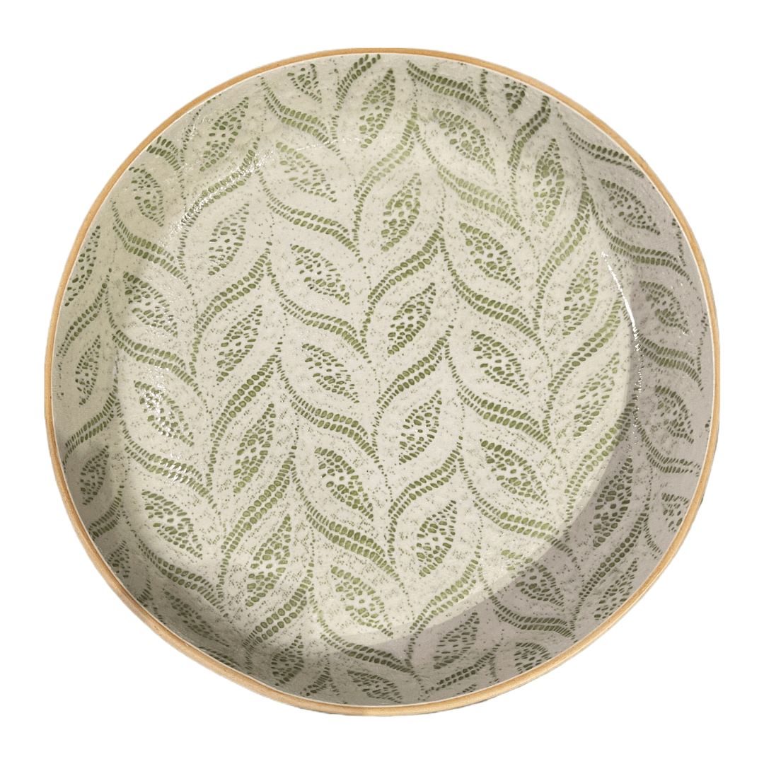Large Round Cocktail Tray/ Paisley Citrus