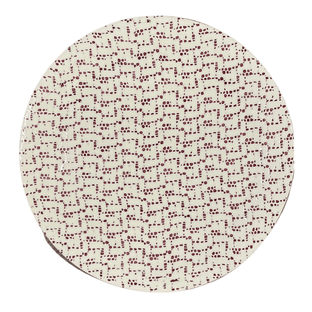 Dinner Plate / Maze Bordeaux