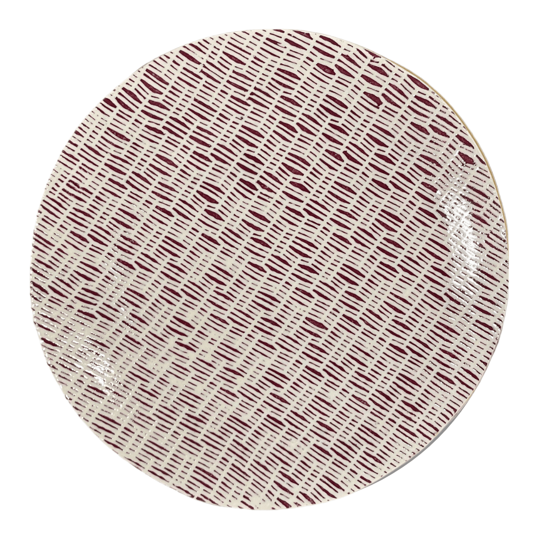 Dinner Plate / Rattan Bordeaux