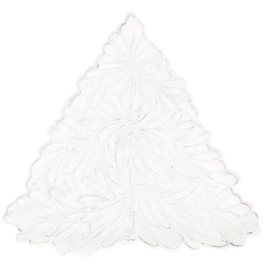 Lastra, Holiday - White Figural Tree Small Plate