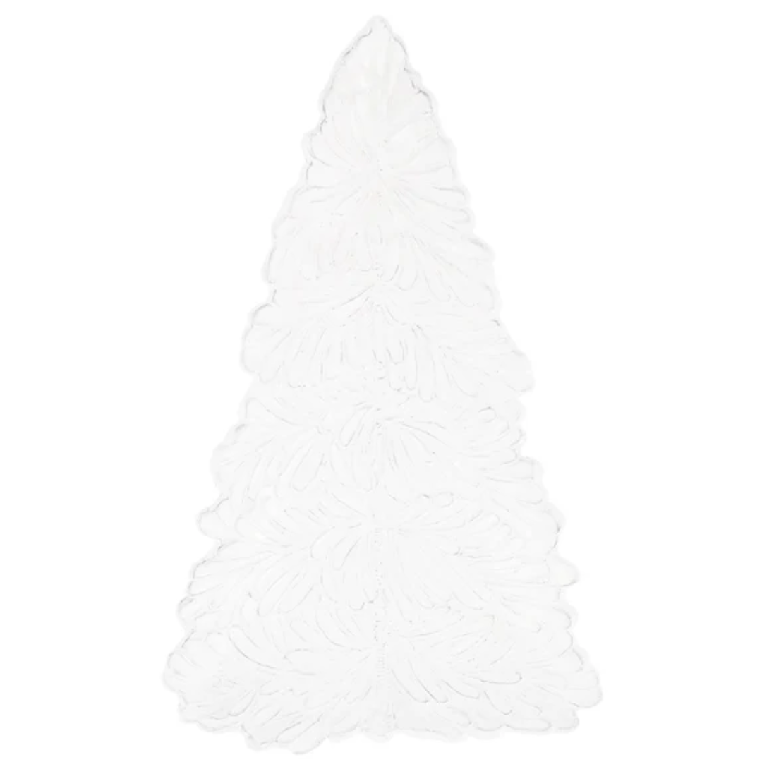 Lastra, Holiday - White Figural Tree Small Platter