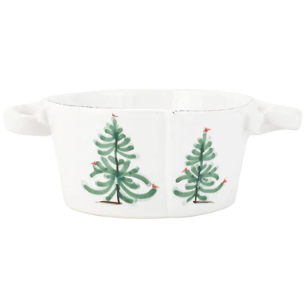 Lastra, Holiday -Small Handled Bowl