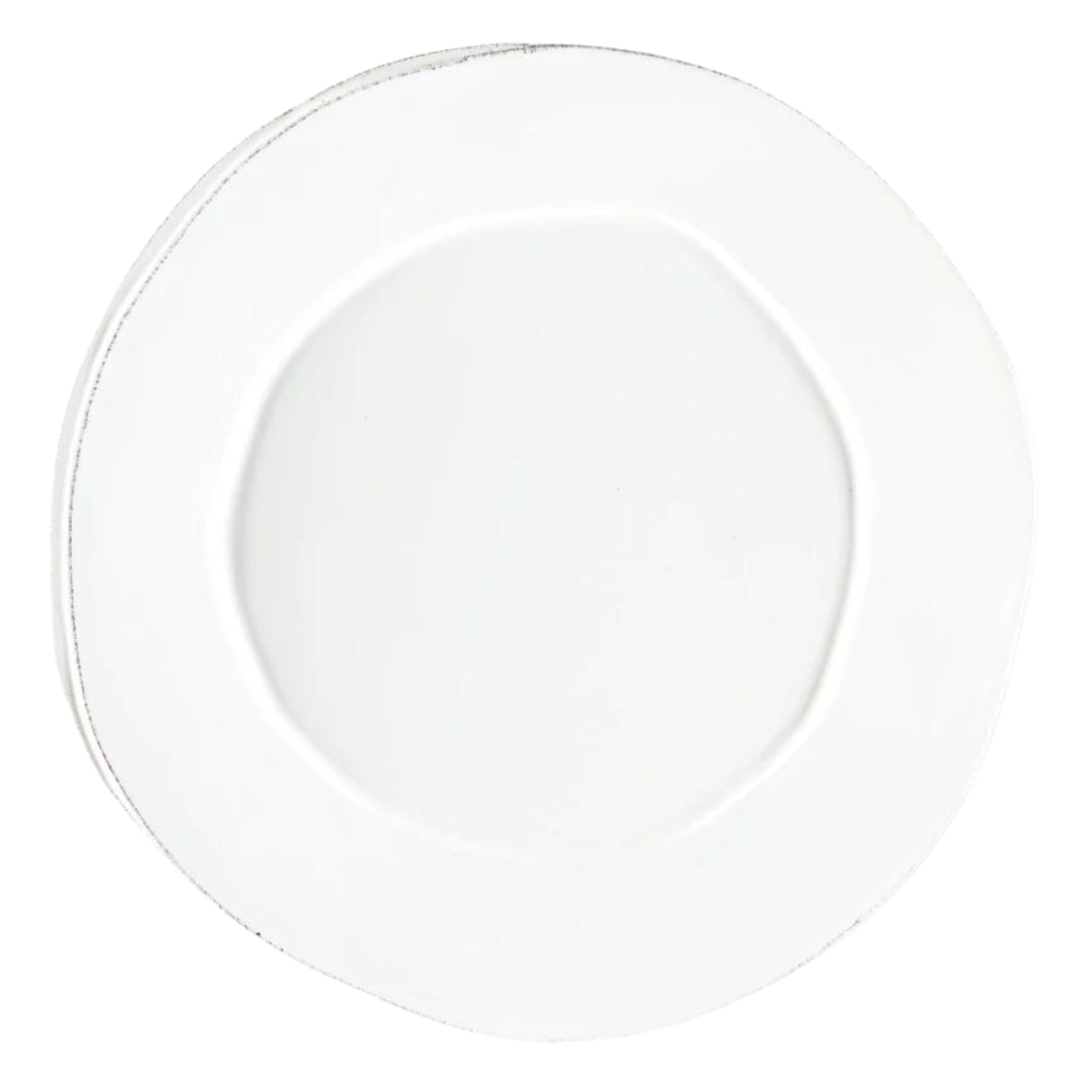 Lastra, White - Round Platter