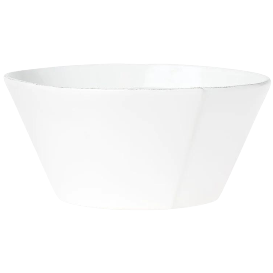 Lastra, White - Stacking Serving Bowl: Large