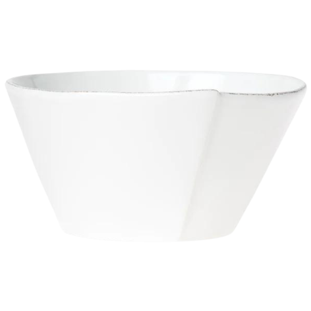 Lastra, White - Stacking Serving Bowl: Medium