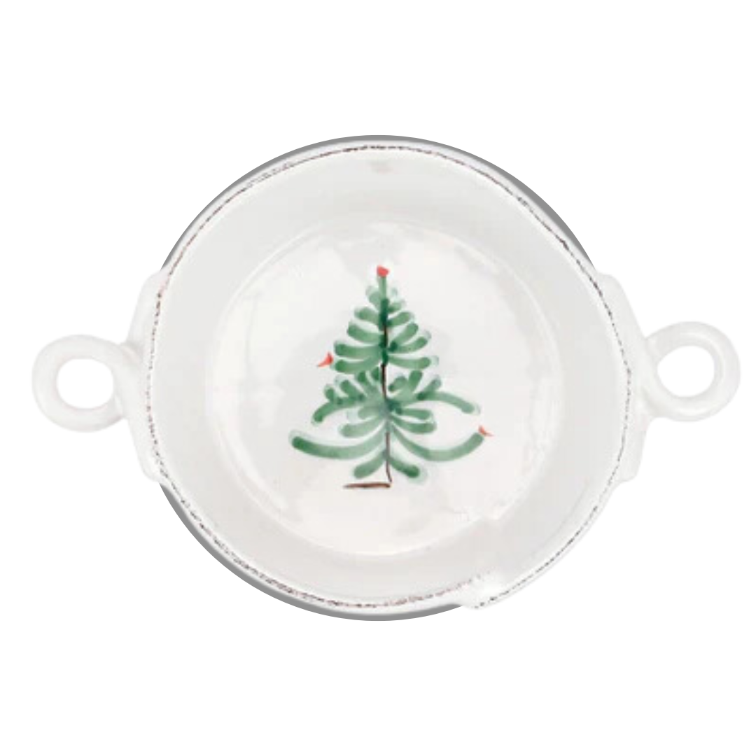 Lastra, Holiday -Small Handled Bowl