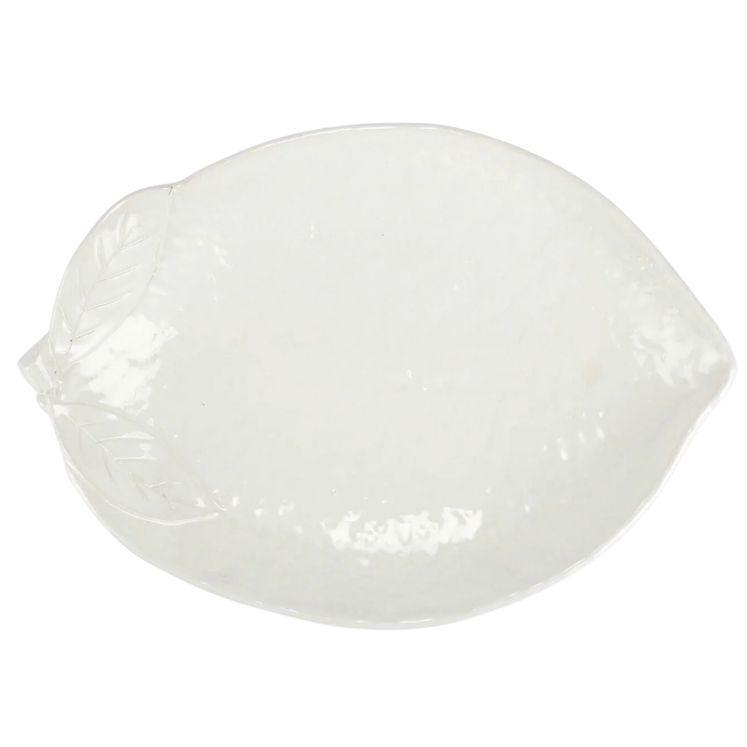 Limoni White -Figural Lemon Platter