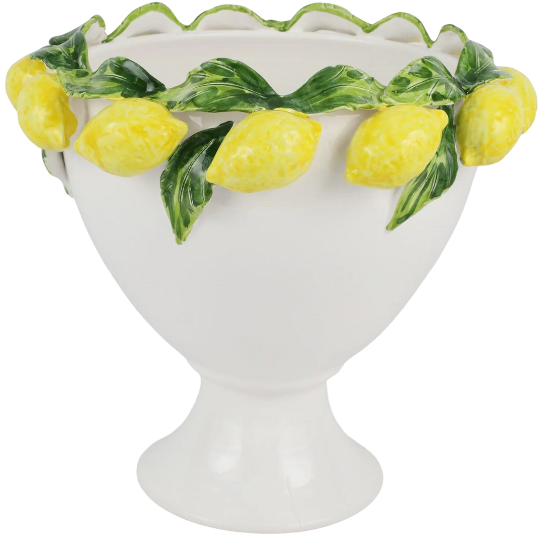 Limoni Yellow-Figural Footed Cachepot