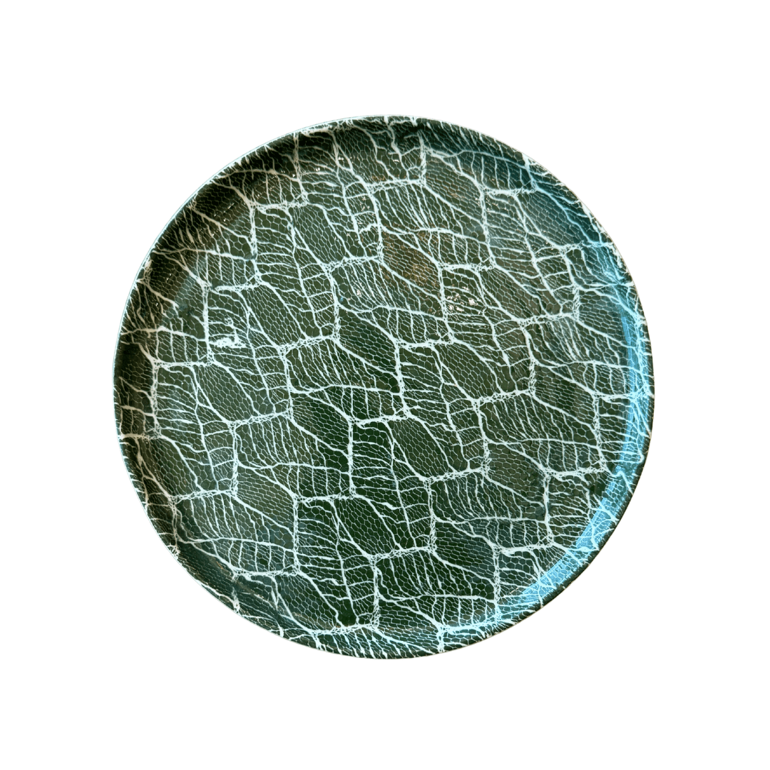 Coupe Luncheon Plate - Foliage Pine