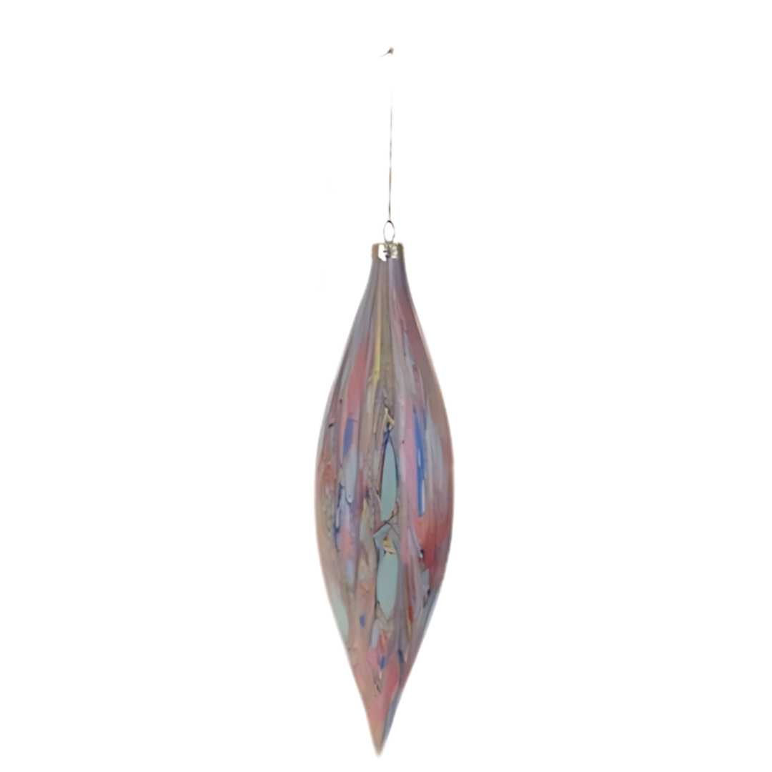 Marbled Spindle Ornament