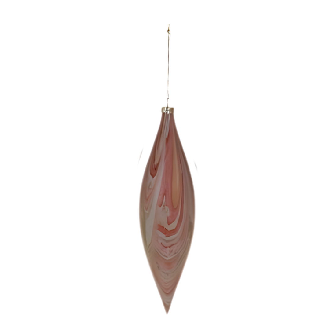 Marbled Spindle Ornament