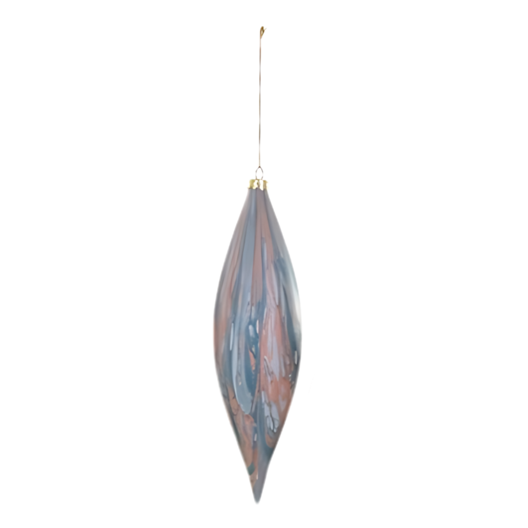 Marbled Spindle Ornament