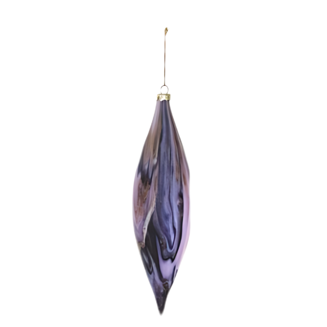 Marbled Spindle Ornament