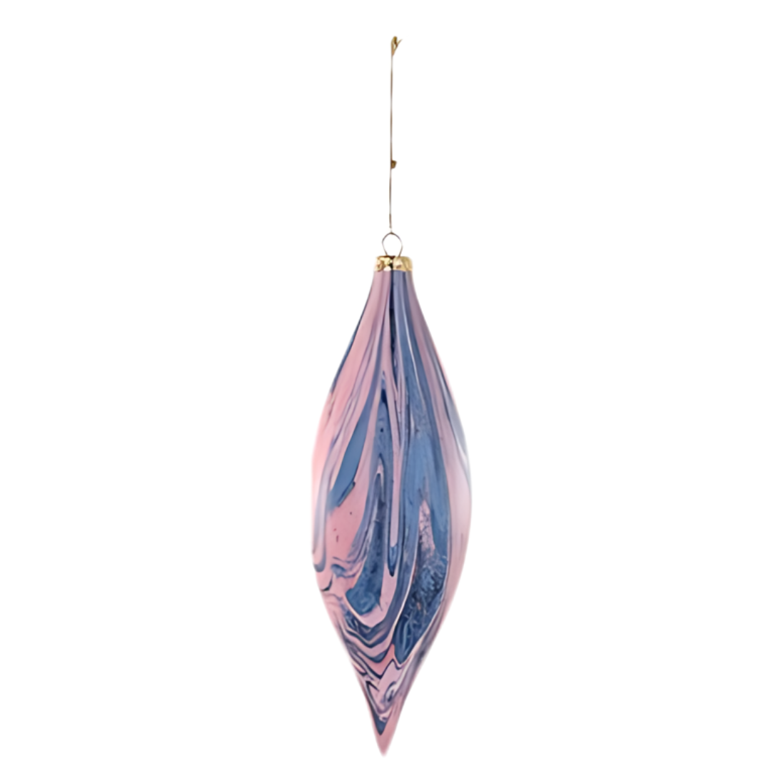 Marbled Spindle Ornament