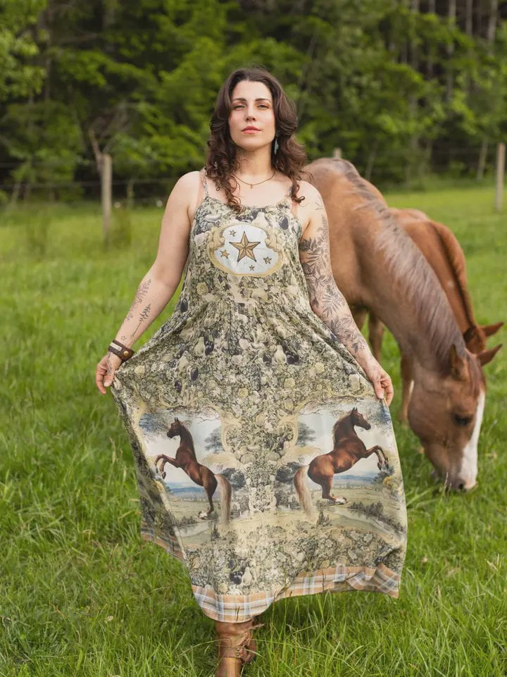 Boheme Long Maxi Slip Dress / Born to Run
