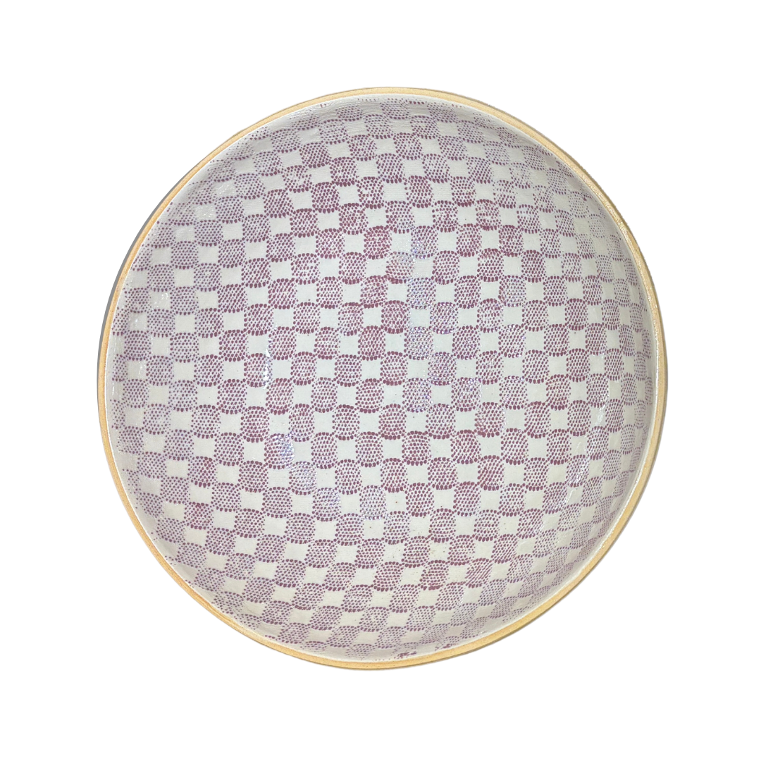 Medium Serving Bowl/ Checker Berry