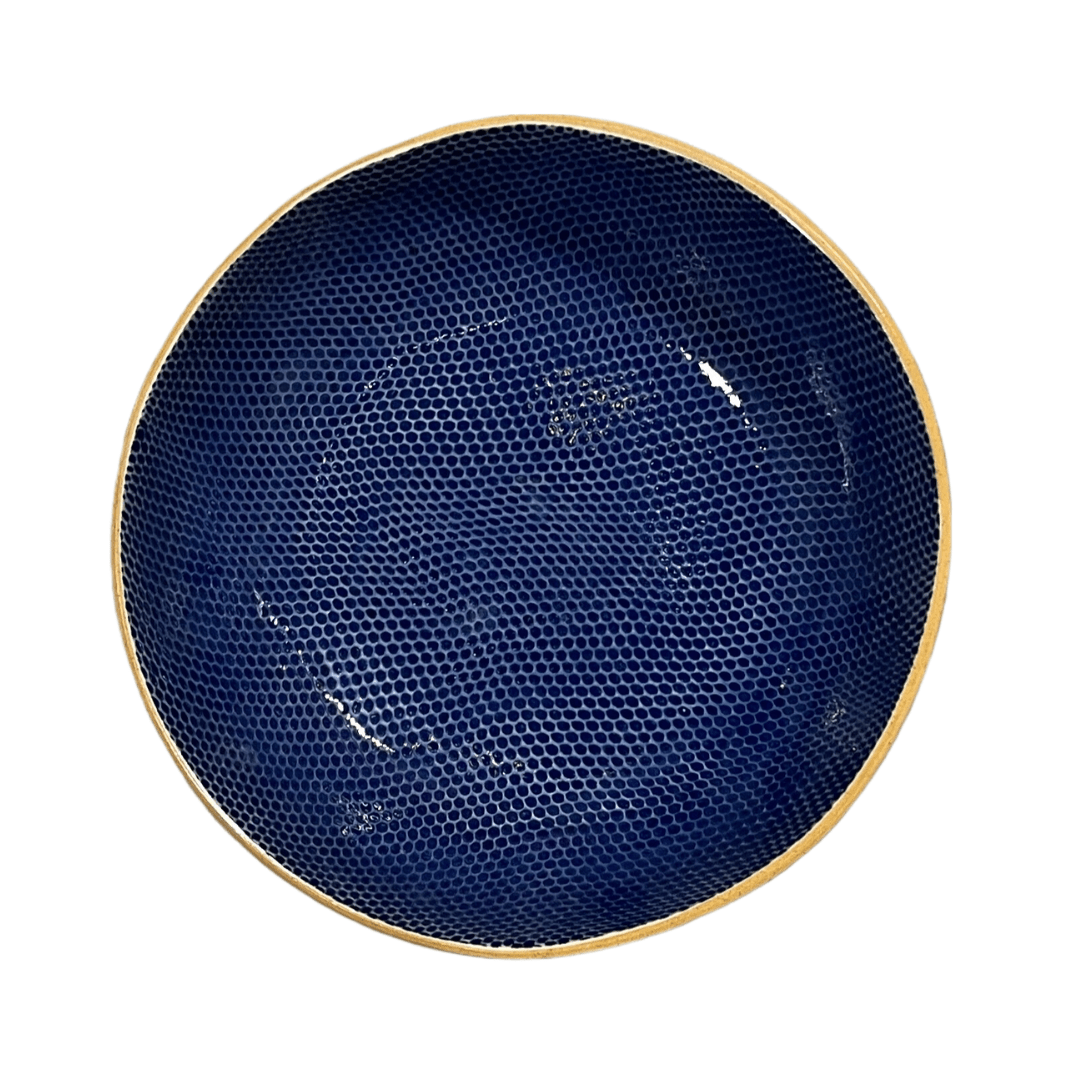 8" Bowl/ Honeycomb Cobalt