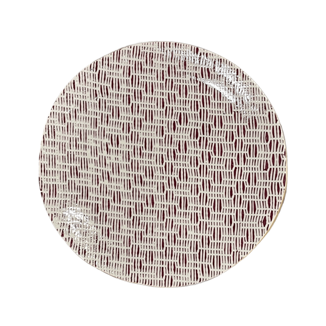 Salad Plate / Rattan Bordeaux