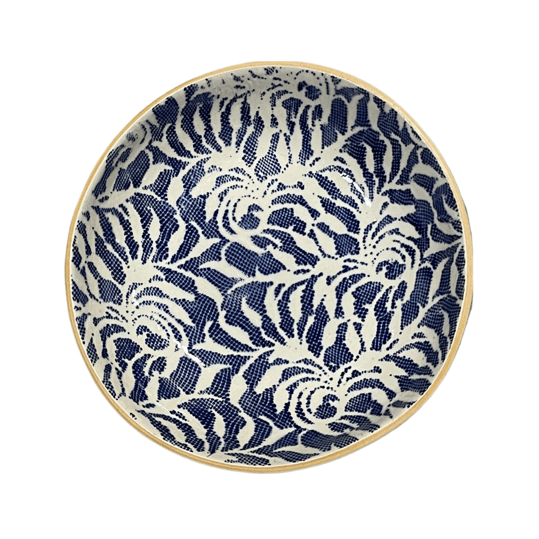 8" Bowl/ Laurel Cobalt