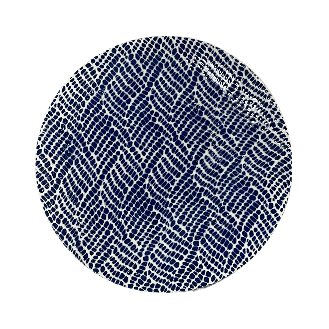 Salad Plate/ Braid Cobalt