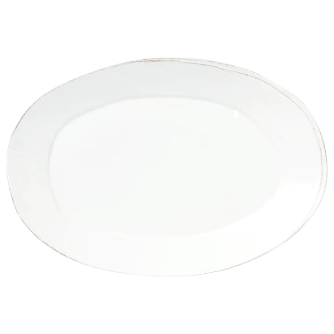 Melamine Lastra, White - Oval Platter