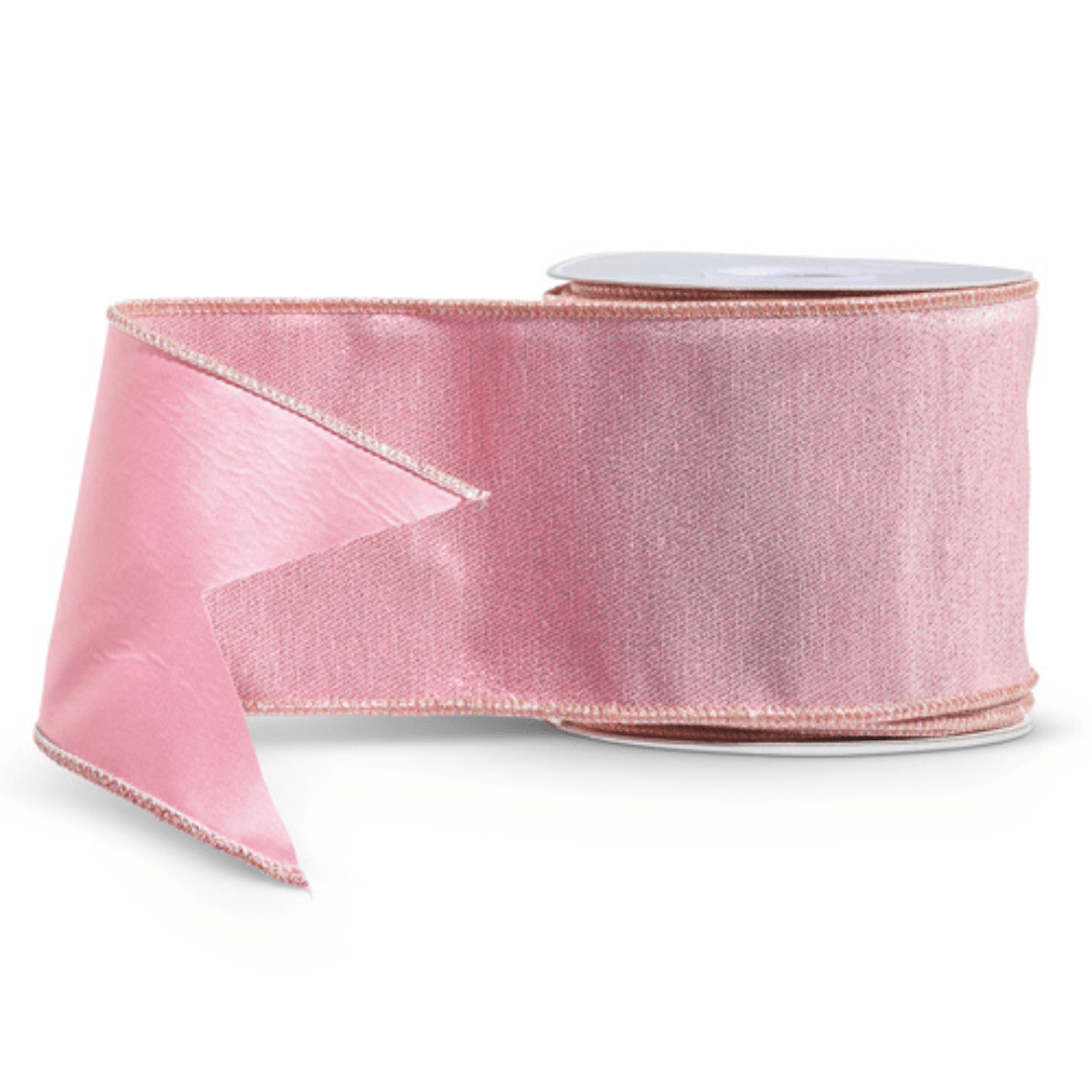 PRE-ORDER Metallic Pink Ribbon 4" x 10 yds