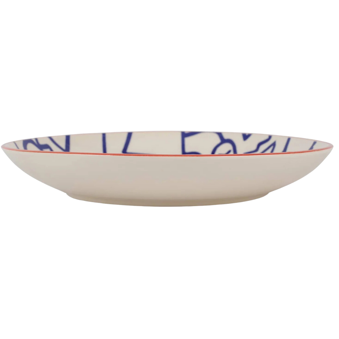 Moda - Faces Round Shallow Bowl