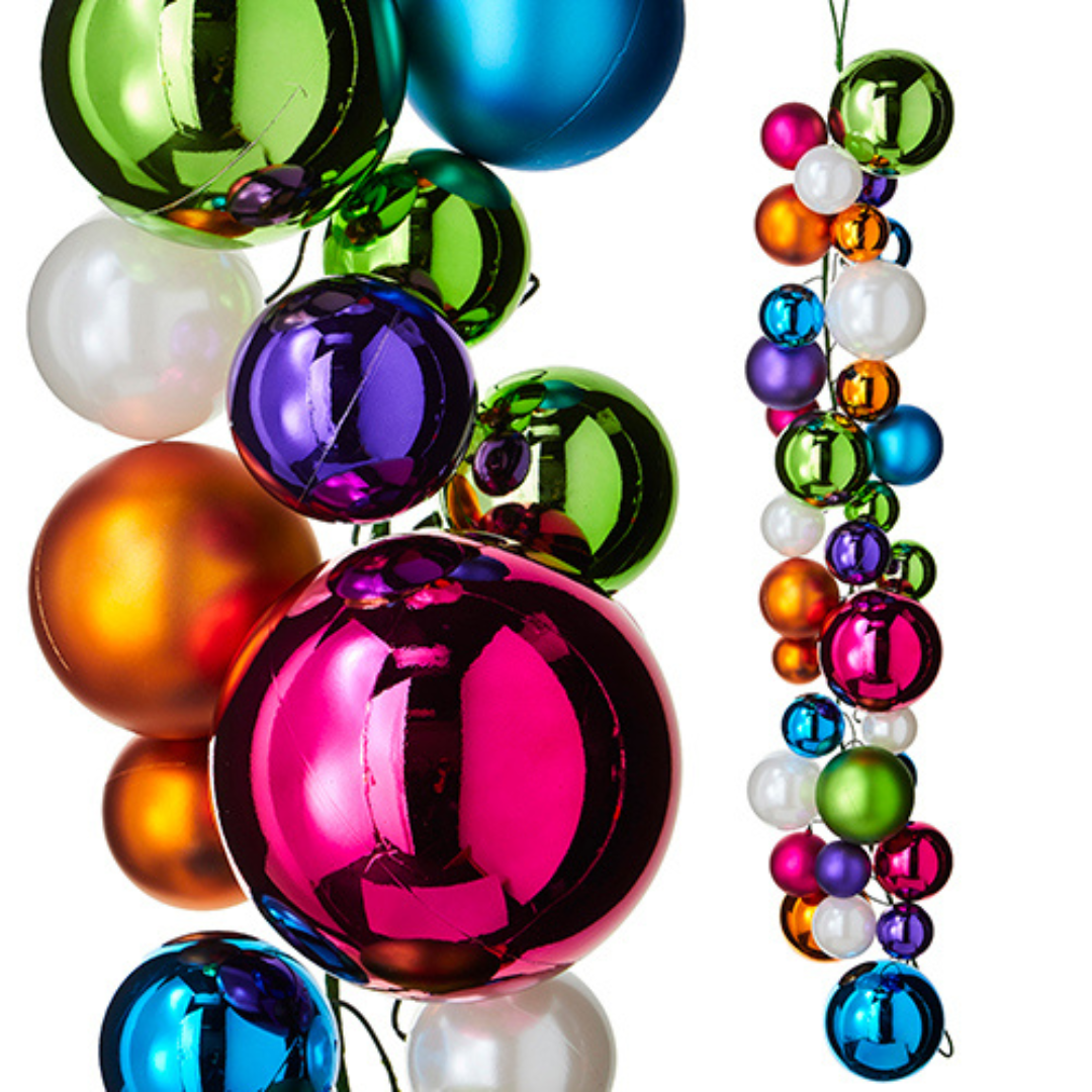 Multicolor Ball Garland 4'