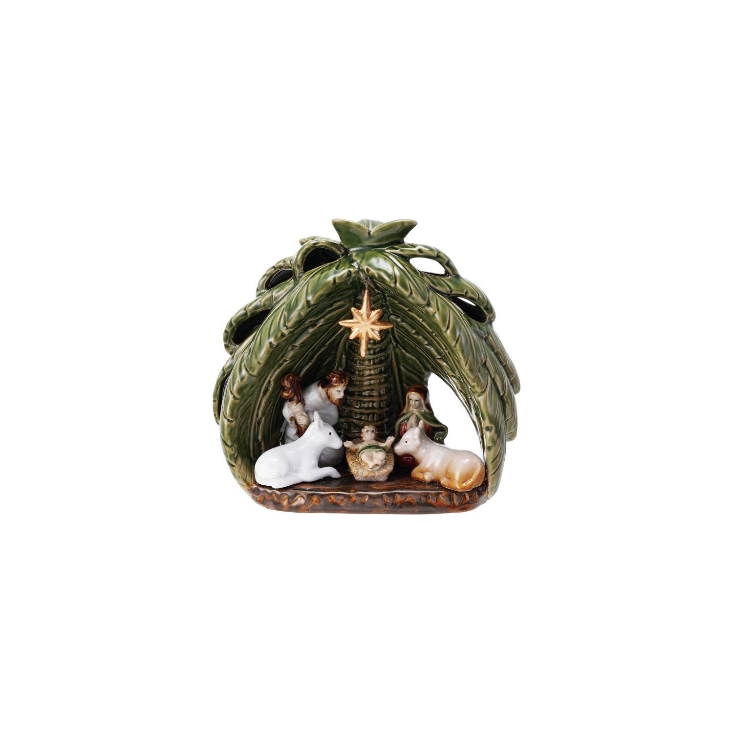 Stoneware Vintage Reproduction Nativity,