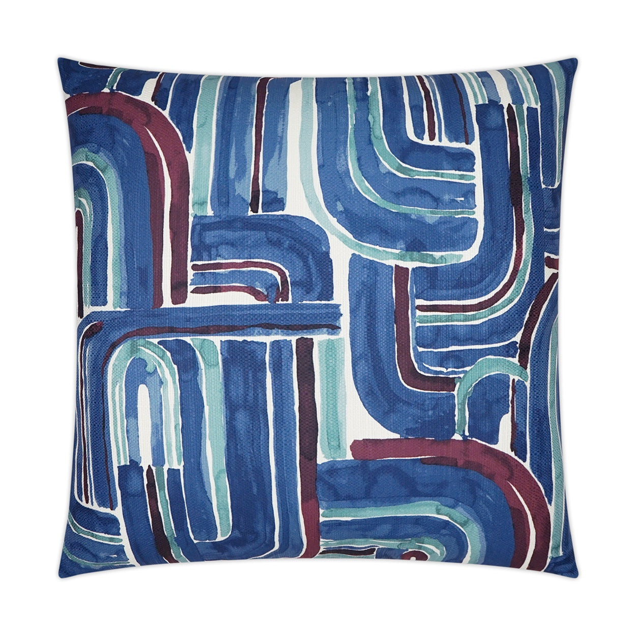 Navy Rainbow Pillow