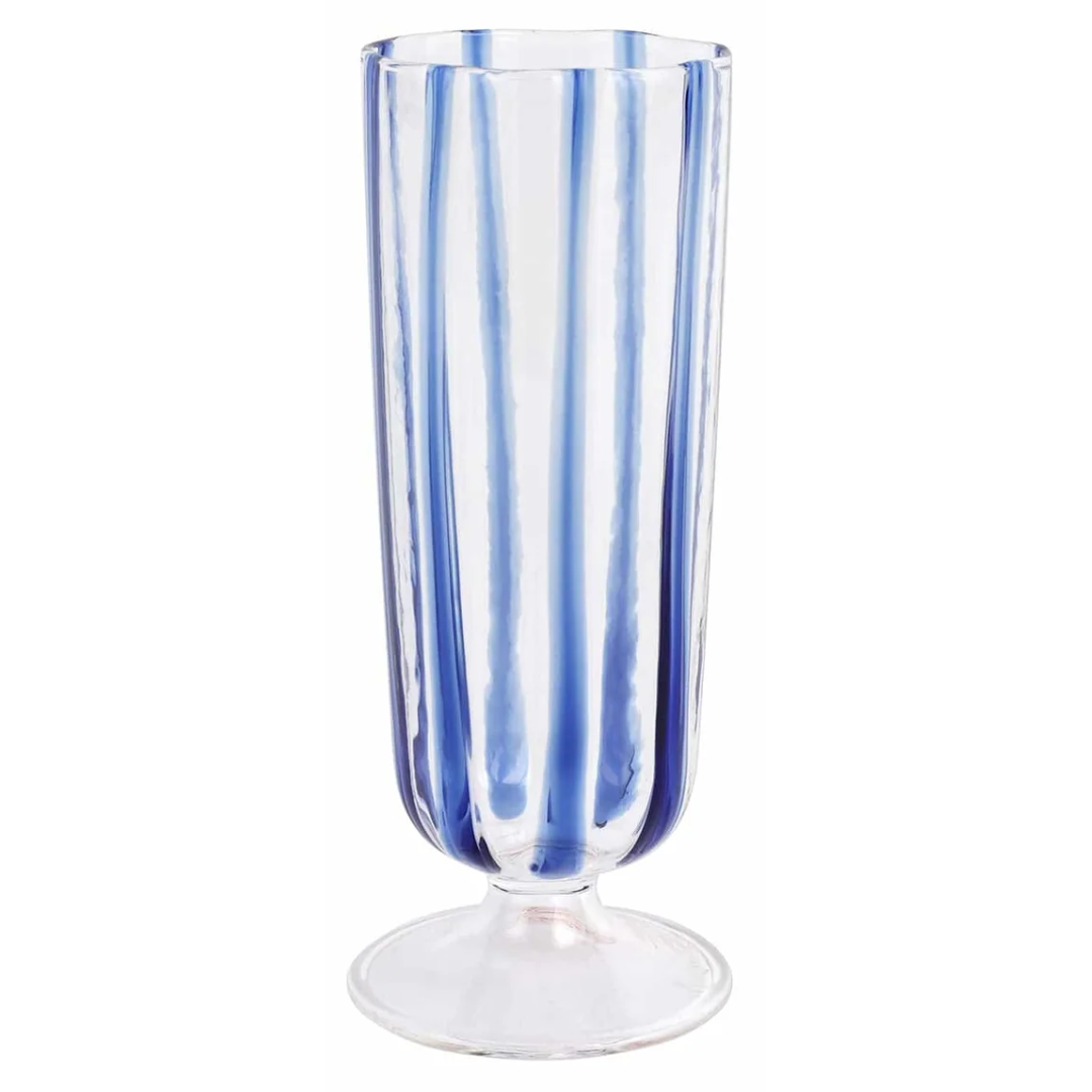 Nuovo Stripe - Champagne Glass, Blue