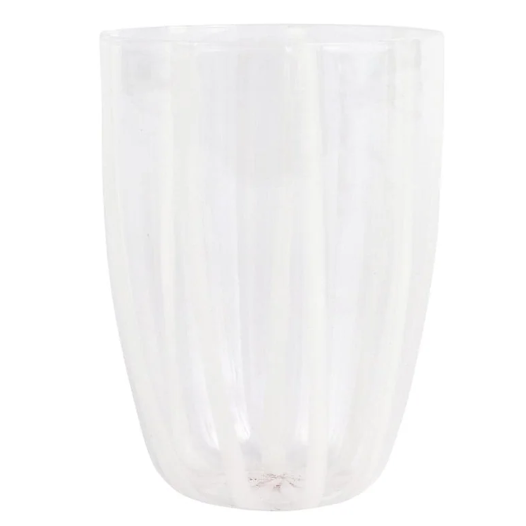 Nuovo Stripe - Tall Tumbler, White