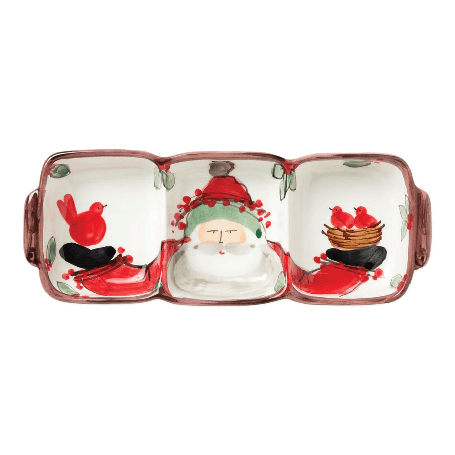 Old St. Nick Three-Part Server