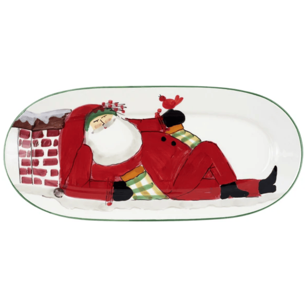 Old St. Nick - Small Oval Platter