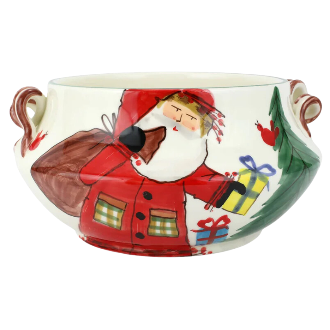 Old St. Nick - Cachepot w/ Gifts