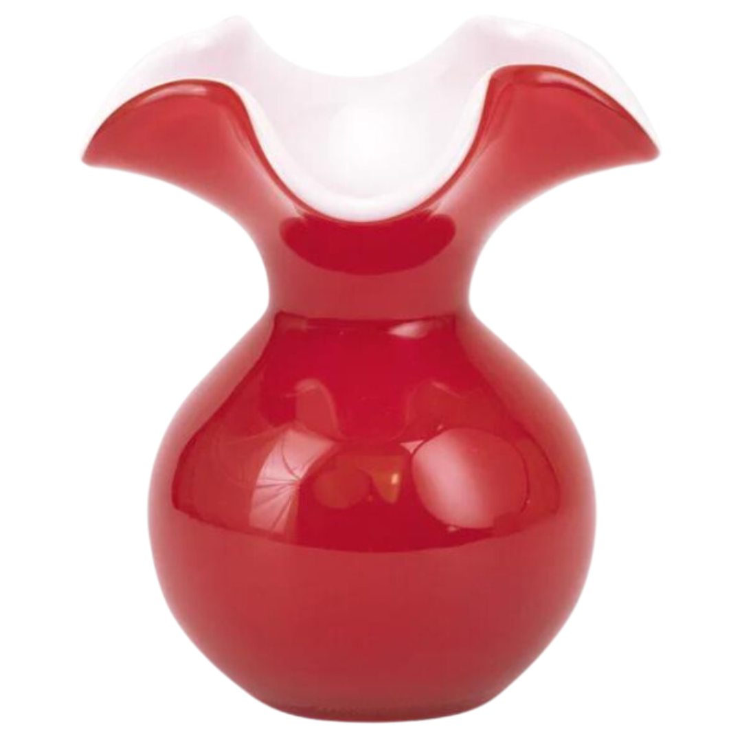 Hibiscus Glass, Red - Bud Vase