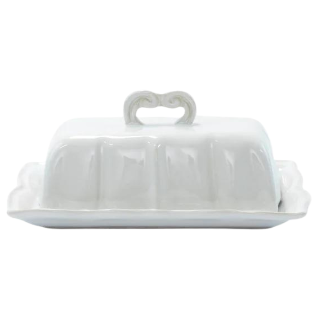 Incanto Stone, White Baroque - Butter Dish