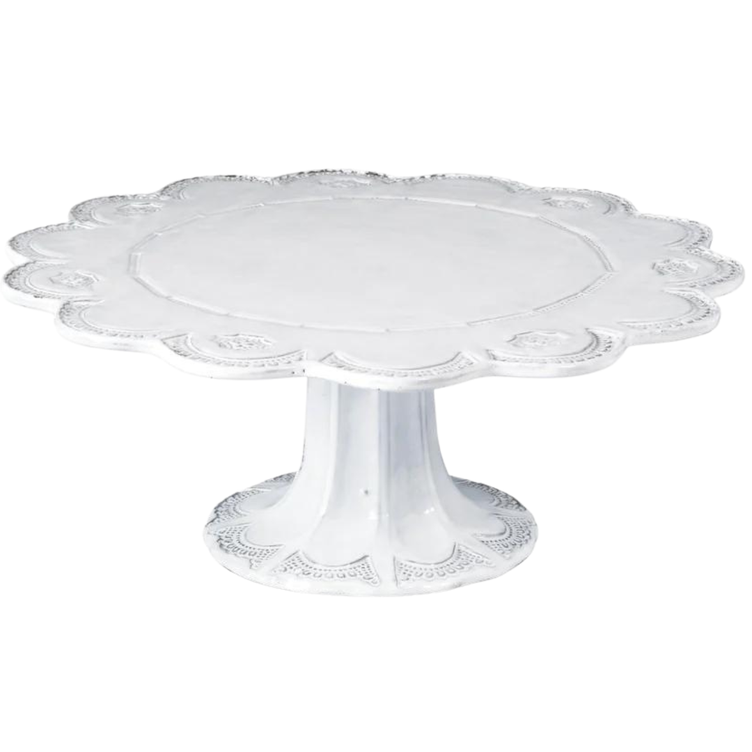 Incanto Stone, White Lace - Cake Stand: Large