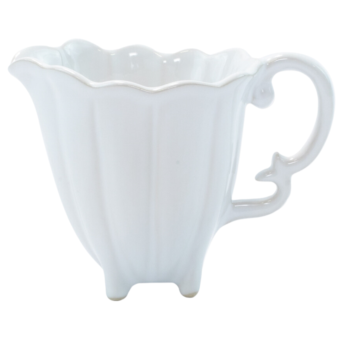 Incanto Stone, White Scallop - Creamer