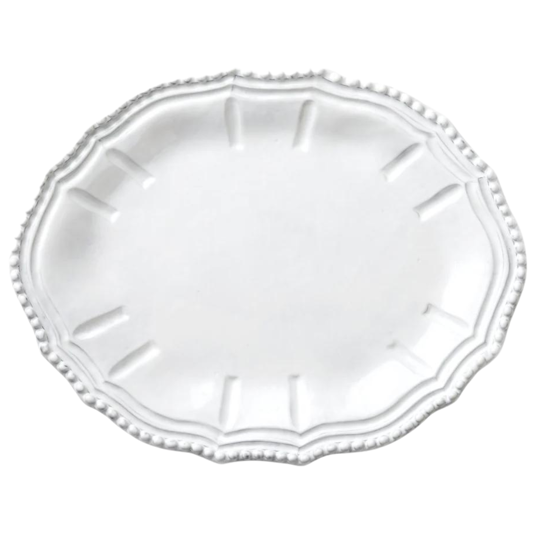 Incanto, White Baroque - Oval Platter: Small