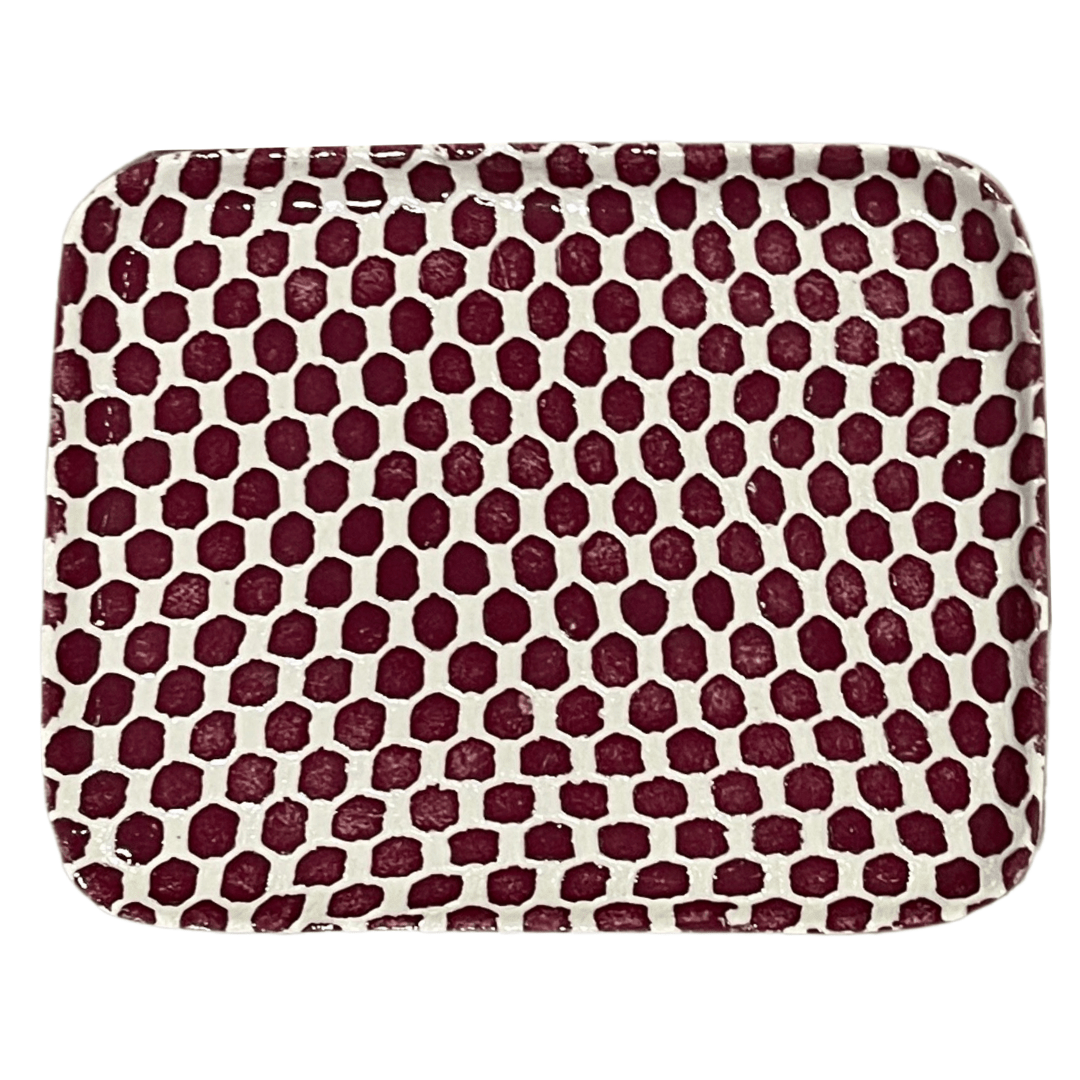 Tidbit Tray / Dot Bordeaux