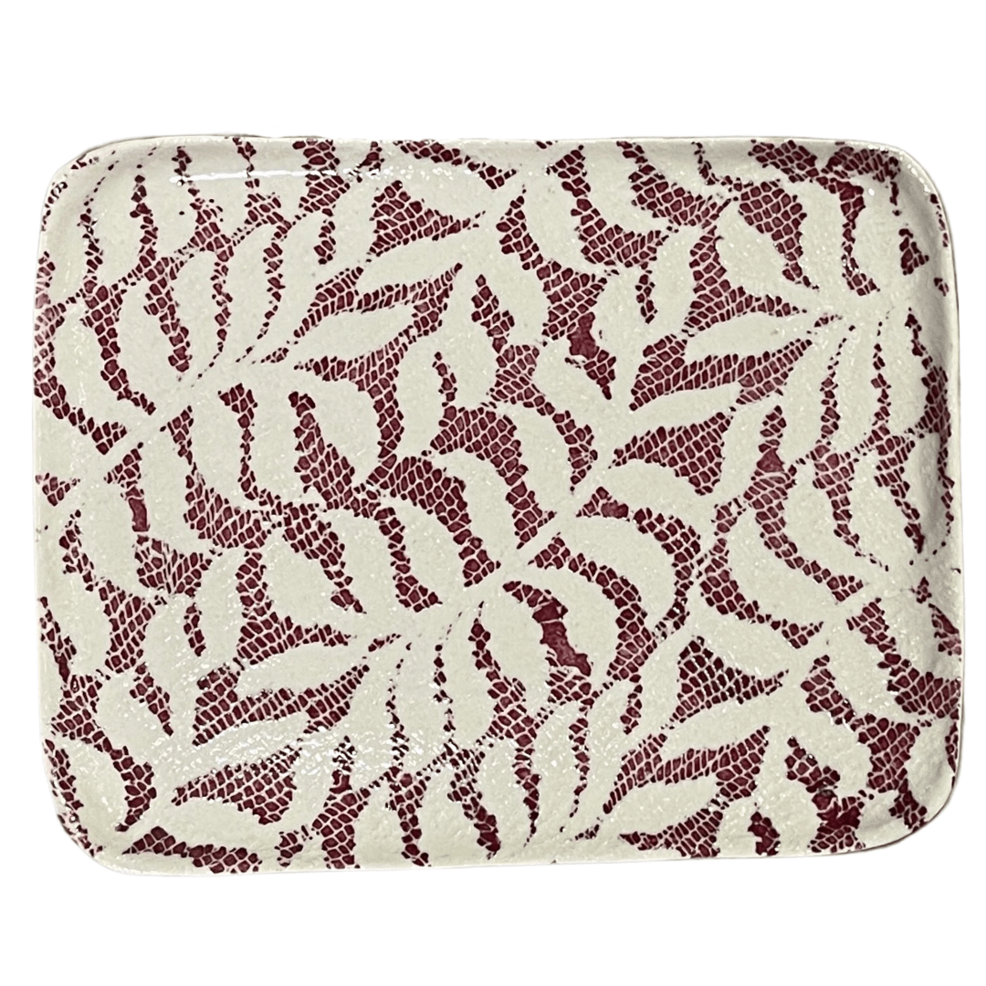 Tidbit Tray / Fern Bordeaux