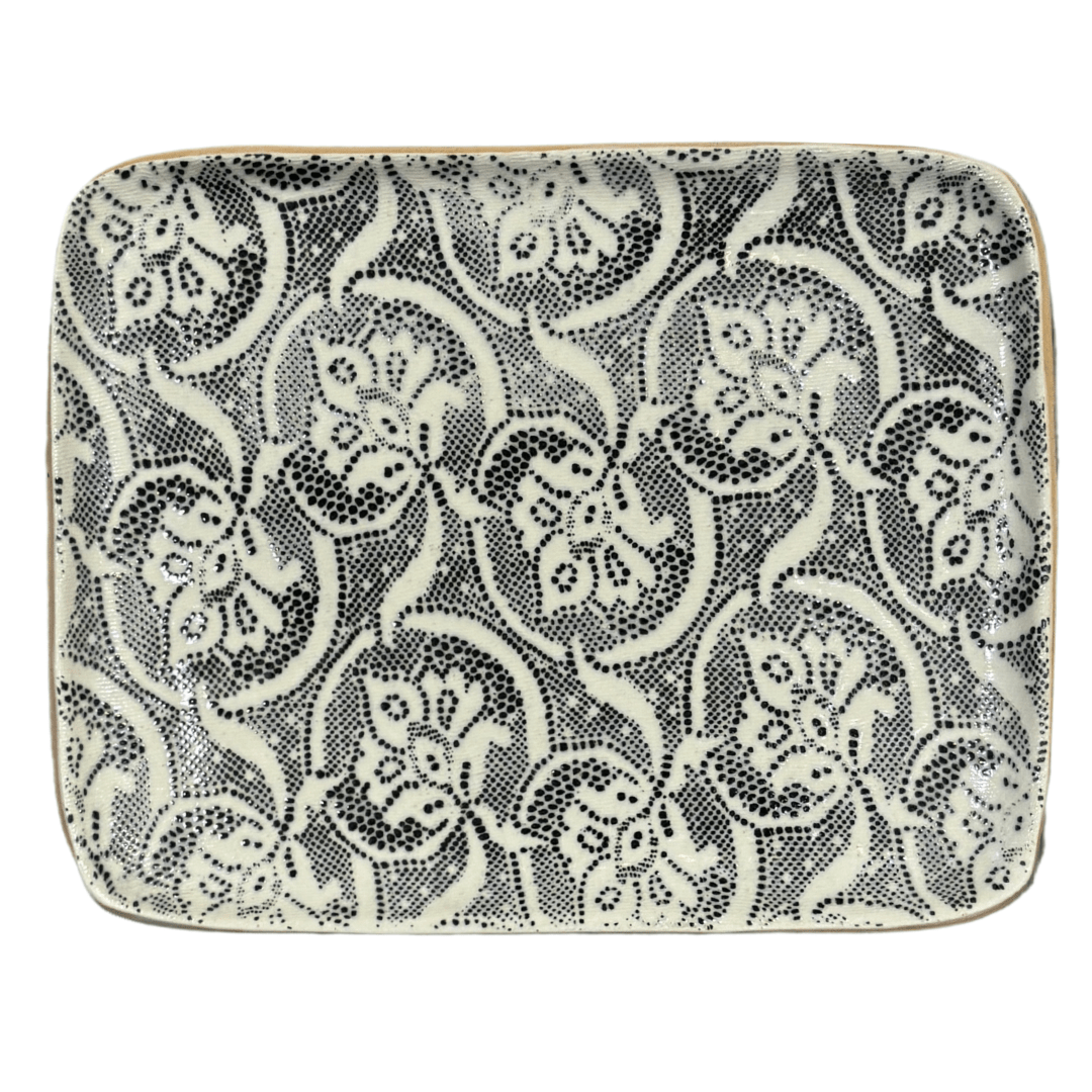 Tidbit Tray / Fleur De Lis Black