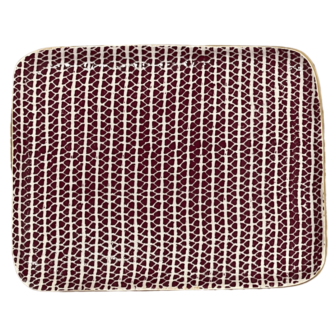 Tidbit Tray / Strata Bordeaux