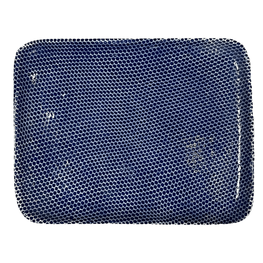 Tidbit Tray/ Honeycomb Cobalt