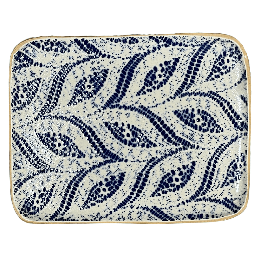 Tidbit Tray/ Paisley Cobalt