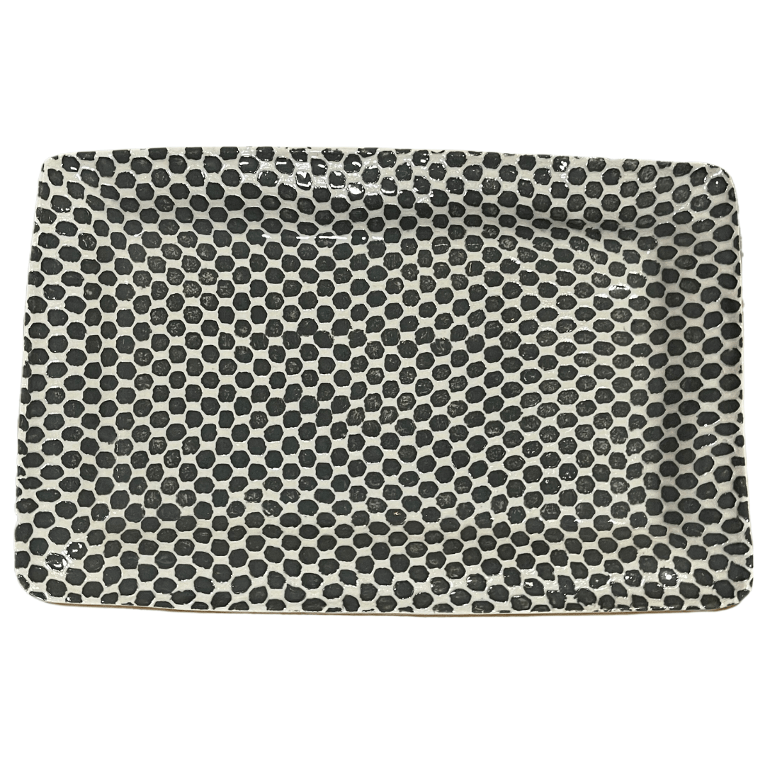Large Party Platter/ Dot Charcoal