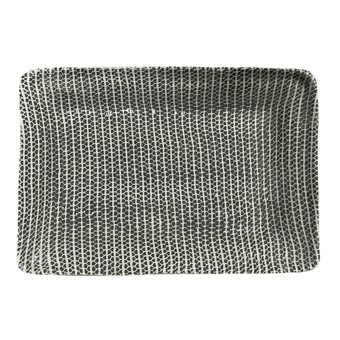 Medium Party Platter/ Strata Charcoal